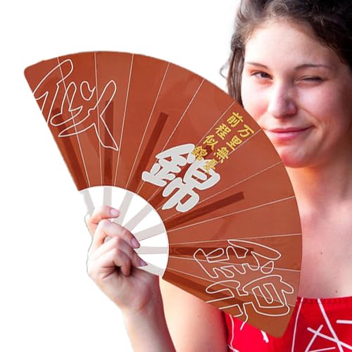 lisutupode Seven Folding Fan,Kid's Small Foldable Fan - Cooling Tool with Inspirational Words for Travel, Work Area, School, Home, and Outdoor Activities von lisutupode