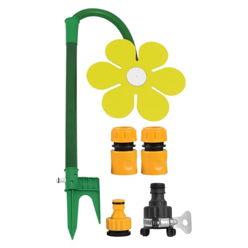 lisutupode Sprinkler Gänseblümchen, Sprinkler mit Erdspieß, 360° drehbares Bewässerungssystem für Spiele auf Terrasse und Hinterhof lisutupode Sprinkler Gänseblümchen, Sprinkler mit Erdspieß, 360° drehbares Bewässerungssystem für Spiele auf Terrasse und Hinterhof von lisutupode