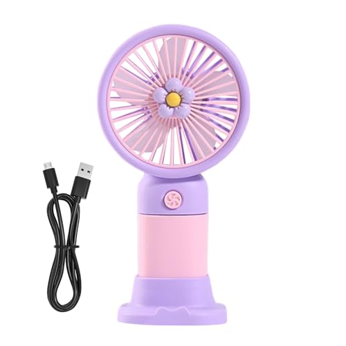 lisutupode Tragbarer Handventilator - Wiederaufladbar & Tragbar Mit USB-Akku,Starker Luftstrom Elektrisches Kühlgerät Für Zuhause Outdoor Reisen Küche von lisutupode