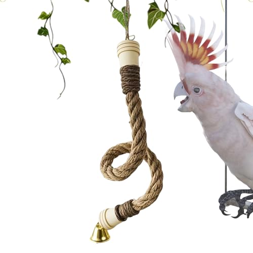 lisutupode Vogel-Seil-Sitzstange | Nymphensittichschaukel Spielplatz – Vogel-Kauschaukel Spielzeug für Sittiche, Papageien, Nymphensittiche, Sittiche, Nymphensittiche, Conure für Käf lisutupode Vogel-Seil-Sitzstange | Nymphensittichschaukel Spielplatz – Vogel-Kauschaukel Spielzeug für Sittiche, Papageien, Nymphensittiche, Sittiche, Nymphensittiche, Conure für Käf von lisutupode