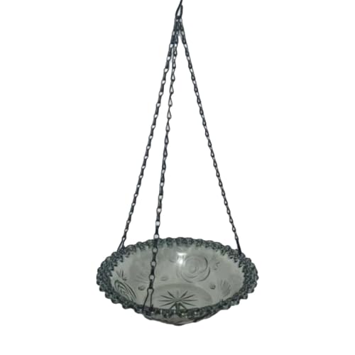 lisutupode Vogeltränken für den Außenbereich – Vogelwasserschale – Käfige & Zubehör zum Trinken Füttern Pool Morgen Indoor Outdoor Garten Hof Deck Terrasse Pavillon Rankgitter von lisutupode