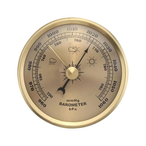 lisutupode Wetterbarometer - Wetterstation für den Garten - Tragbarer Barometer für Angeln Surfen Wandern Camping Bootfahren Jagdaktivitäten Unisex von lisutupode