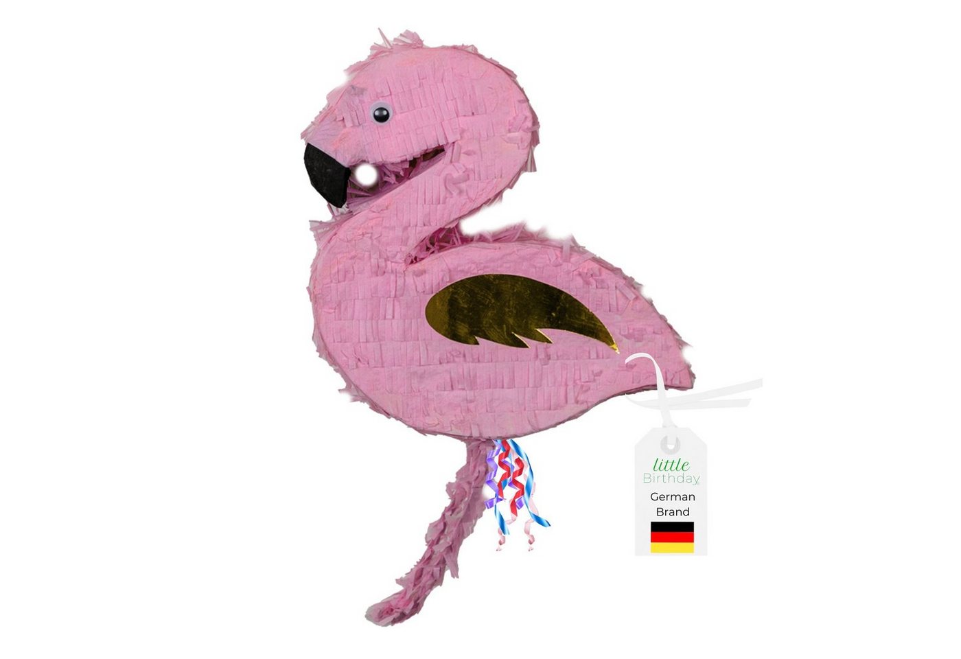 little Birthday Pinata little Birthday - 1 x Flamingo Pinata, mit Schnüren, ohne Süßigkeiten von little Birthday