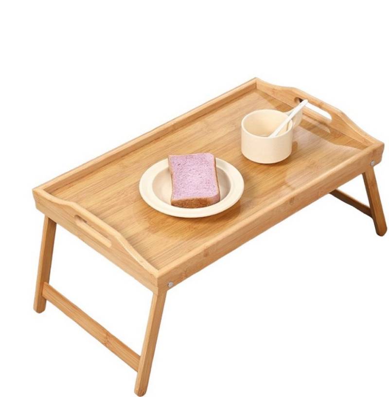 little dove Tabletttisch Bambus Betttisch Betttablett Klappbar Serviertablett Frühstückstablett von little dove