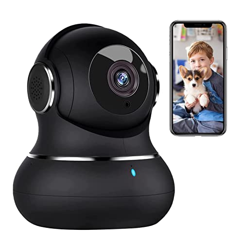 Little elf Überwachungskamera, Litokam 2K Babyphone mit Kamera mit Bewegungserkennung, Kamera Überwachung Innen mit Nachtsicht, 360°Hundekamera mit APP 2-Wege-Audio, WLAN Kamera für SD &Cloud-Speicher von litokam