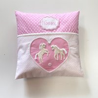 Kissen Pferd Fohlen Rosa Mädchen Viele Farben Möglich von littleandsweetde