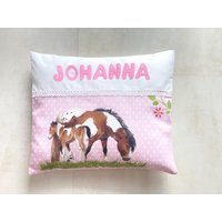 Kissen Pferde Mit Namen Inlett Kissen Pferde Mit Namen Inlett von littleandsweetde