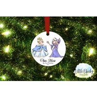 Cinderella Ornament, First Christmas 1st Mein Erstes Weihnachten, Custom Ornament Andenken von littlechickypaperie