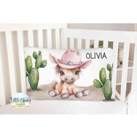 Personalisierter Kinderkissenbezug - Cowgirl-Kissenbezug, Weiche Mikrofaser, Personalisierter Kissenbezug Mit Namen, Geschenk Für Kleinkinder & Personalisierter Kinderkissenbezug - Cowgirl-Kissenbezug, Weiche Mikrofaser, Personalisierter Kissenbezug Mit Namen, Geschenk Für Kleinkinder & von littlechickypaperie