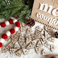 Ahorn Adventskalender Token Weihnachtlicher Aktivitäten Countdown von littlehousecrafted
