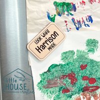 Personalisierte Ahorn Sperrholz Magnet Kinder Kunstwerk von littlehousecrafted