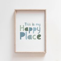 Das Ist Mein Glücklicher Ort Druck, Kinder Wand Kunst, Positive Drucke, Zeichen, Jungen-Kinderzimmer-Drucke, Jungen-Schlafzimmer-Dekor, Spielzimmer Das Ist Mein Glücklicher Ort Druck, Kinder Wand Kunst, Positive Drucke, Zeichen, Jungen-Kinderzimmer-Drucke, Jungen-Schlafzimmer-Dekor, Spielzimmer von littlelearnersprints