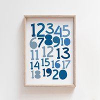 Jungen Blaue Zahlen Poster, Kinderzimmer Druck, Schlafzimmer Drucke, Spielzimmer Wandkunst, Kinderbilder Jungen Blaue Zahlen Poster, Kinderzimmer Druck, Schlafzimmer Drucke, Spielzimmer Wandkunst, Kinderbilder von littlelearnersprints