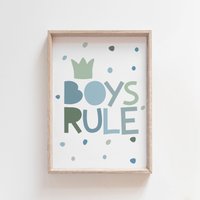 Jungen Regel, Kinderzimmer Poster, Gedämpfte Farben, Schlafzimmer Dekor, Spielzimmer Wandkunst, Drucke, Wohndekor Jungen Regel, Kinderzimmer Poster, Gedämpfte Farben, Schlafzimmer Dekor, Spielzimmer Wandkunst, Drucke, Wohndekor von littlelearnersprints