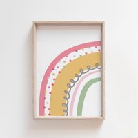 Pastellfarben, Gedämpfte Töne, Boho Kinderzimmer Poster, Regenbogen Druck, Mädchenzimmer Dekor Pastellfarben, Gedämpfte Töne, Boho Kinderzimmer Poster, Regenbogen Druck, Mädchenzimmer Dekor von littlelearnersprints