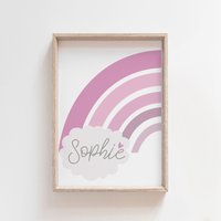 Personalisierter Anfangsdruck, Mädchen-Kinderzimmer-Druck, Rosa Regenbogen-Druck, Mädchen-Schlafzimmer-Druck, Namen-Druck, Mädchen-Wandkunst Personalisierter Anfangsdruck, Mädchen-Kinderzimmer-Druck, Rosa Regenbogen-Druck, Mädchen-Schlafzimmer-Druck, Namen-Druck, Mädchen-Wandkunst von littlelearnersprints