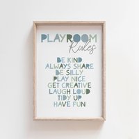 Spielzimmer Regeln, Poster Fürs Kinderzimmer, Wandbild Für Das Kinderzimmer Spielzimmer Regeln, Poster Fürs Kinderzimmer, Wandbild Für Das Kinderzimmer von littlelearnersprints