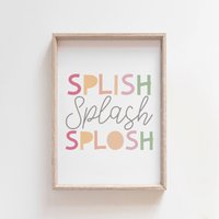 Splish Splash Splosh Badezimmer Druck, Kinder Badezimmer, Wandkunst, Dekor, Schilder, Regeln, Wand Kunst Splish Splash Splosh Badezimmer Druck, Kinder Badezimmer, Wandkunst, Dekor, Schilder, Regeln, Wand Kunst von littlelearnersprints