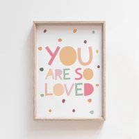 You Are Loved Print, Mädchen Pastell Poster, Schlafzimmer Druck, Kinderzimmer Zitat, Dekor, Wandkunst, Poster You Are Loved Print, Mädchen Pastell Poster, Schlafzimmer Druck, Kinderzimmer Zitat, Dekor, Wandkunst, Poster von littlelearnersprints