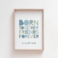 Zwillinge Wandkunst, Schlafzimmer, Bruder Drucke, Pastellblau, Jungen Brüder Poster, Geschenk, Dekor Zwillinge Wandkunst, Schlafzimmer, Bruder Drucke, Pastellblau, Jungen Brüder Poster, Geschenk, Dekor von littlelearnersprints