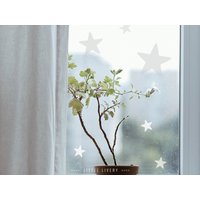 Fenstersticker // 22 Sterne - Satinierte Folie von littlelivery