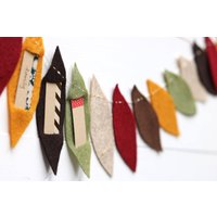 Danksagung-Girlande Aus Filz Danke-Blatt-Countdown, 1 M von littletidbitsofjoy