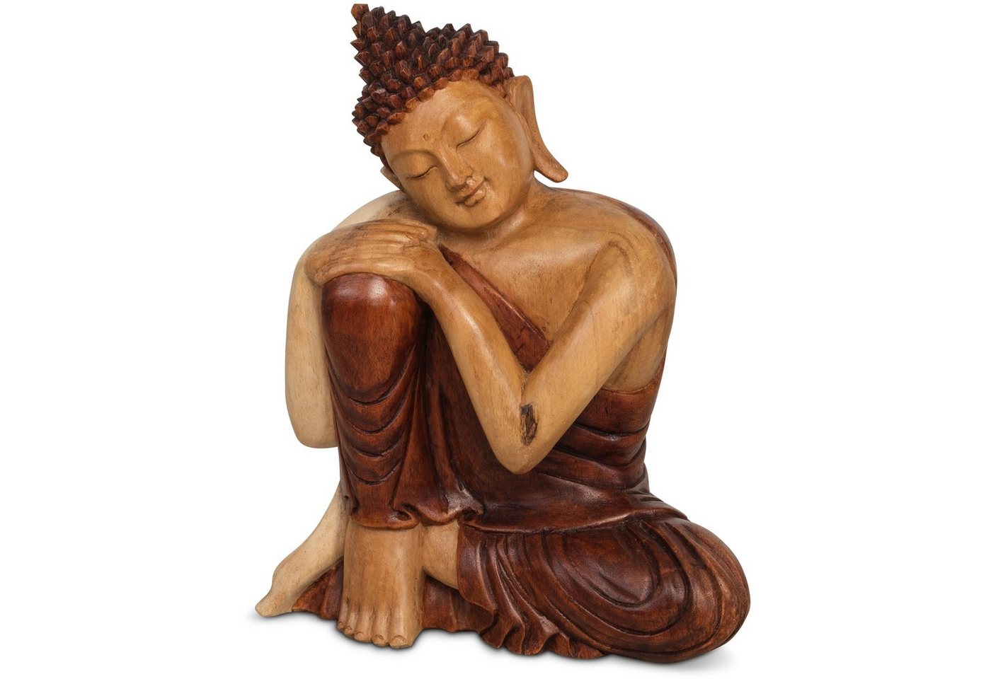 livasia Buddhafigur Bali, Buddha, Kopf auf Knie gestützt (30cm/50cm Höhe) von livasia