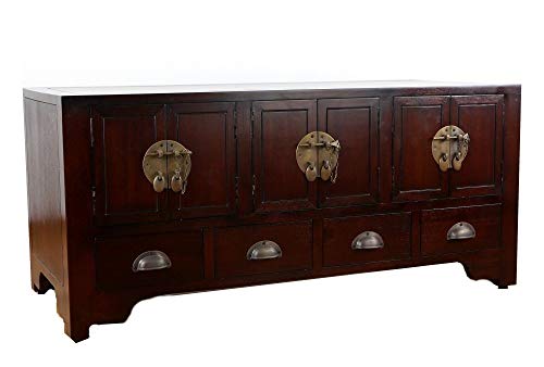 livasia China Sideboard | Chinesisches Lowboard aus Mahagoni | Sideboard Asiatisch | Sideboard der Marke Asia Wohnstudio | Massivholzkommode (Handarbeit) von livasia