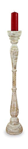 livasia Kerzenhalter weiße Lady, Kerzenständer, Kerzenleuchter, Stimmungsleuchter (100cm) von livasia