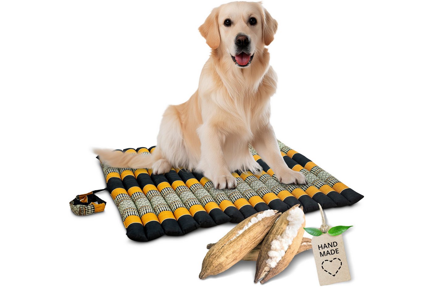 livasia Sitzkissen Steppkissen 75 cm, vegan und handgefertigt, 75x75x4,5cm, Kapok livasia Sitzkissen Steppkissen 75 cm, vegan und handgefertigt, 75x75x4,5cm, Kapok von livasia