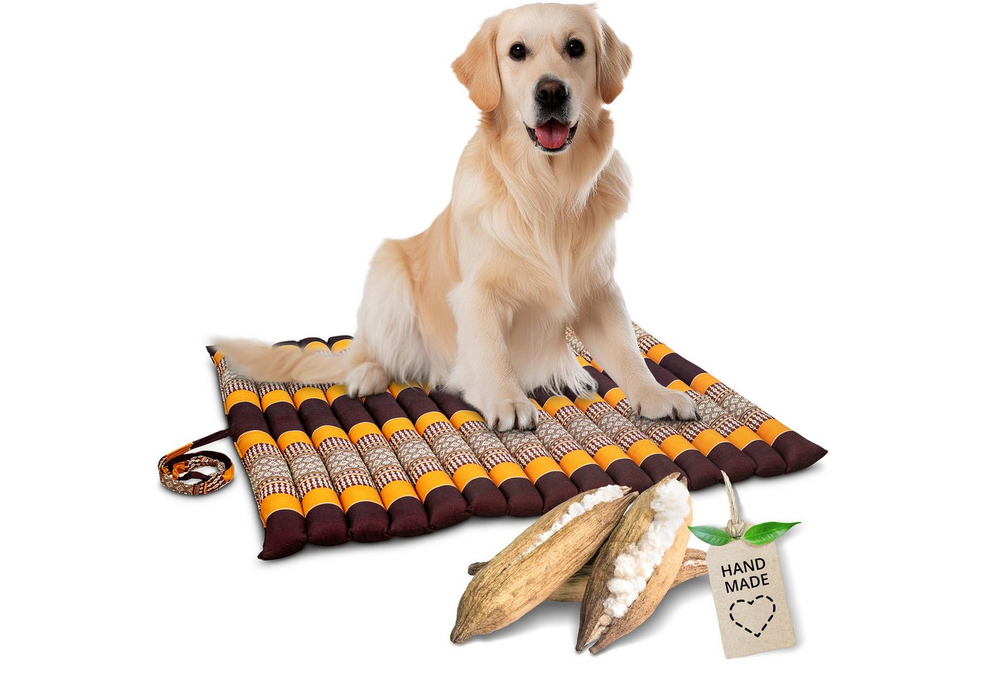 livasia Sitzkissen Steppkissen 75 cm, vegan und handgefertigt, 75x75x4,5cm, Kapok livasia Sitzkissen Steppkissen 75 cm, vegan und handgefertigt, 75x75x4,5cm, Kapok von livasia