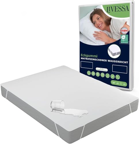 LIVESSA Matratzenschoner 180x200 (3er Pack) - Matratzen-Schutzhülen, Matratzenüberzüge, Inkontinenzunterlage waschbar, wasserdichte Matratzenauflage, Nässeschutz von livessa