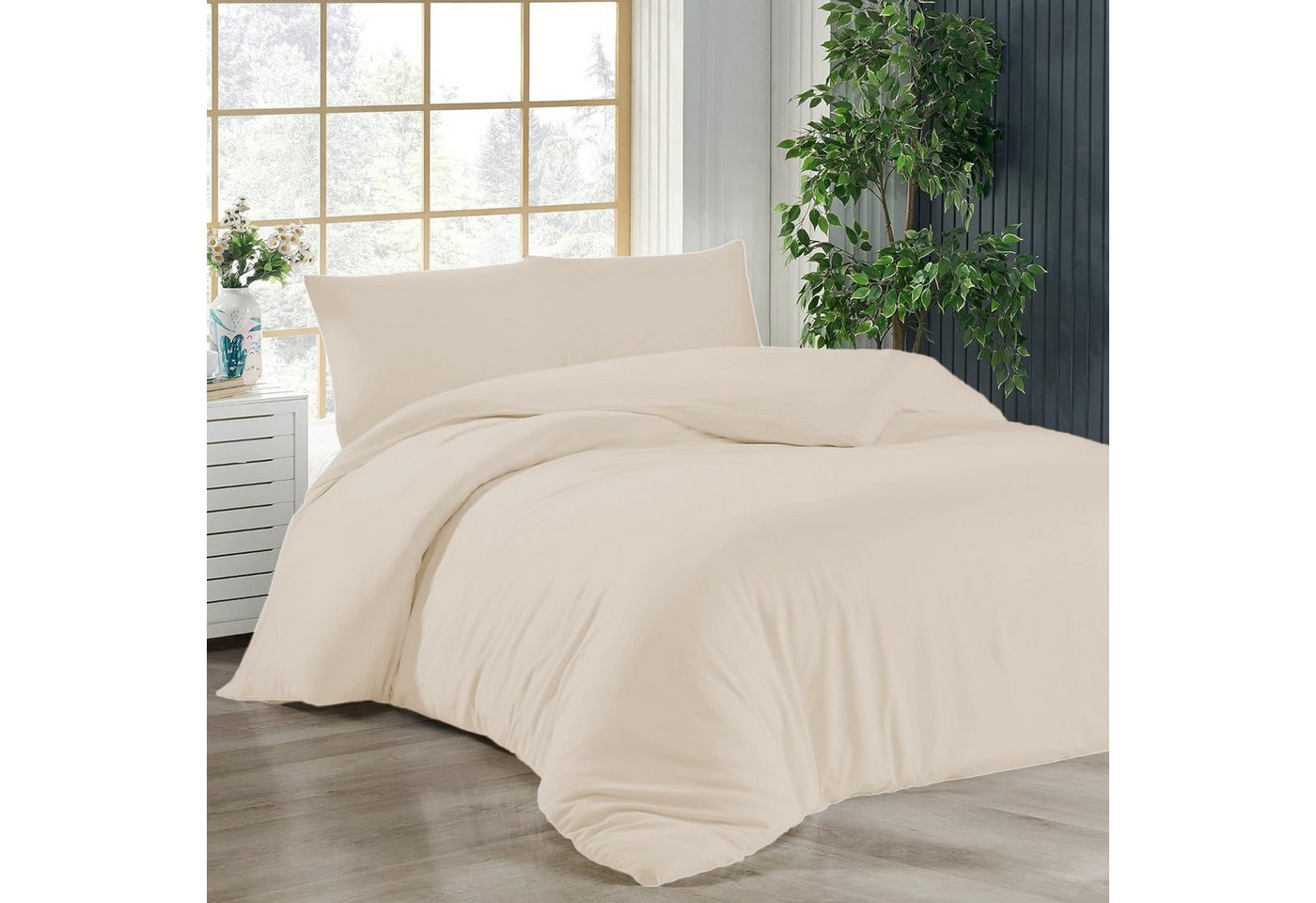 livessa Bettwäsche Bettwäsche Sets / 100% Baumwolle & 100%Mikrofaser, % 100 Baumwolle, Top Verarbeitung bei ca. 115 g/m² (5) % 90 g/m² (5) von livessa