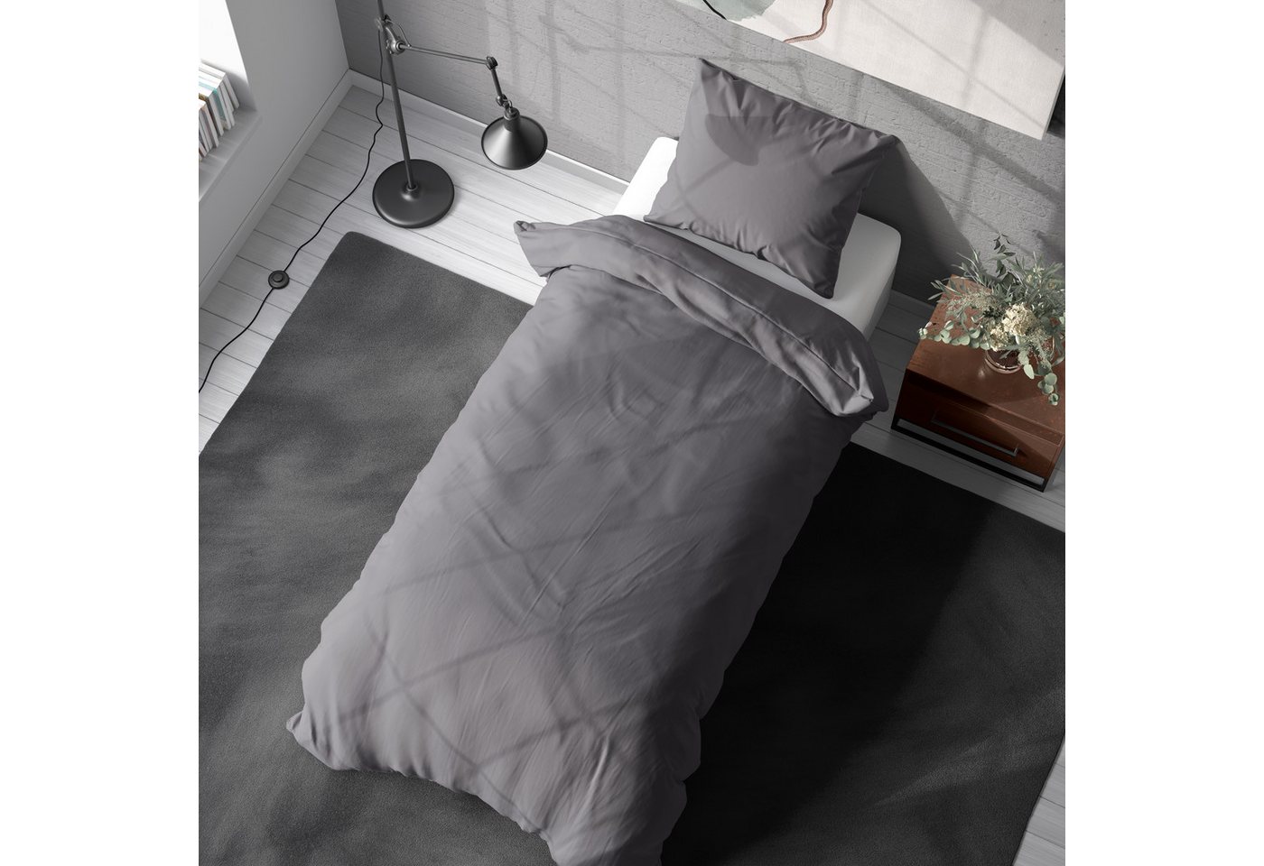 livessa Bettwäsche Microfaser Bettwäsche – Pfirsich-Soft / samtweich, 3 Größen, 15 Farben, Hautsympathisch & atmungsaktiv & Bettbezug + Kissenbezug (90 g/m) von livessa