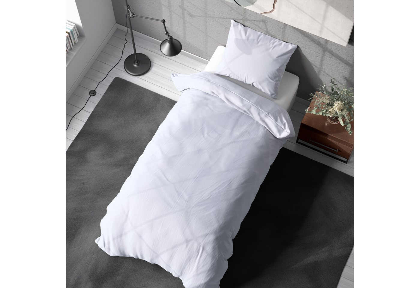 livessa Bettwäsche Microfaser Bettwäsche – Pfirsich-Soft / samtweich, 3 Größen, 15 Farben, Hautsympathisch & atmungsaktiv & Bettbezug + Kissenbezug (90 g/m) von livessa