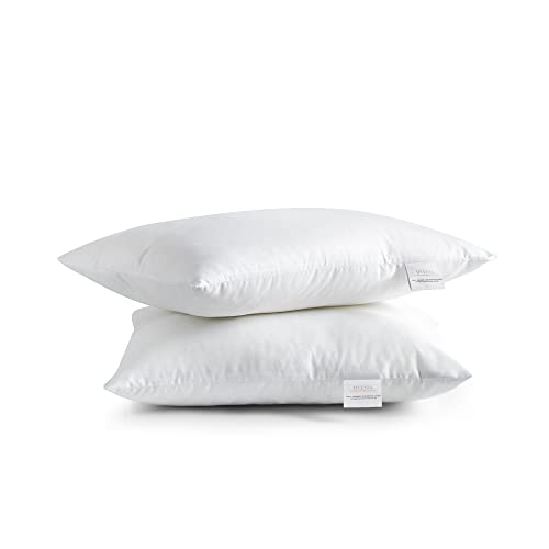 livessa Kopfkissen/Kissen 40x40 (2er Set) - Schlafkissen, Bettkissen, Pillow, Kissen Deko, waschbar, Ultra weich, atmungsaktiv, Hypoallergen, Obermaterial: Mikrofasergewebe, Innenmaterial: Hohlfaser… von livessa