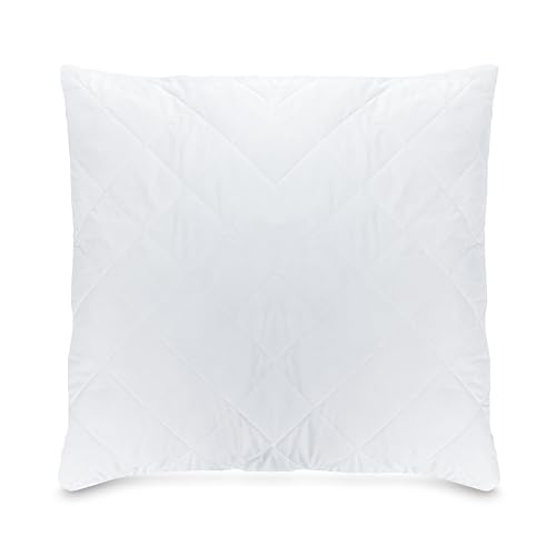 livessa Kopfkissen/Kissen 65x65 - Schlafkissen, Bettkissen, Pillow, waschbar, Ultra weich, atmungsaktiv, Hypoallergen, Obermaterial: Mikrofasergewebe, Innenmaterial: Hohlfaser von livessa