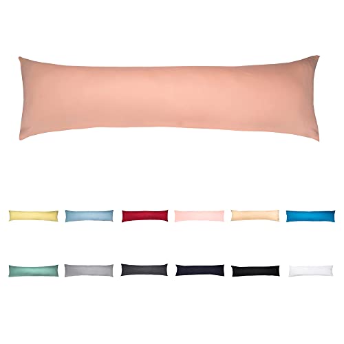 livessa Seitenschläferkissen mit Bezug 40 x 145 cm -Schwangerschaftskissen/Pregnancy Pillow/Stillkissen mit Kissenbezug aus%100 Baumwolle, Verdeckter Reißverschluss an der Langen Seite von livessa