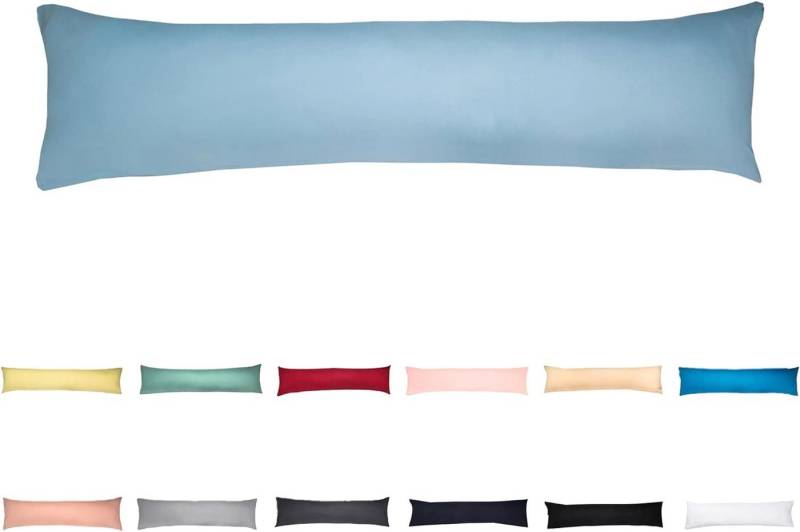 livessa Seitenschläferkissen mit bezug 40x145 cm, Baumwolle Schwangersschaftskissen, Stillkissen mit Kissenbezug von livessa