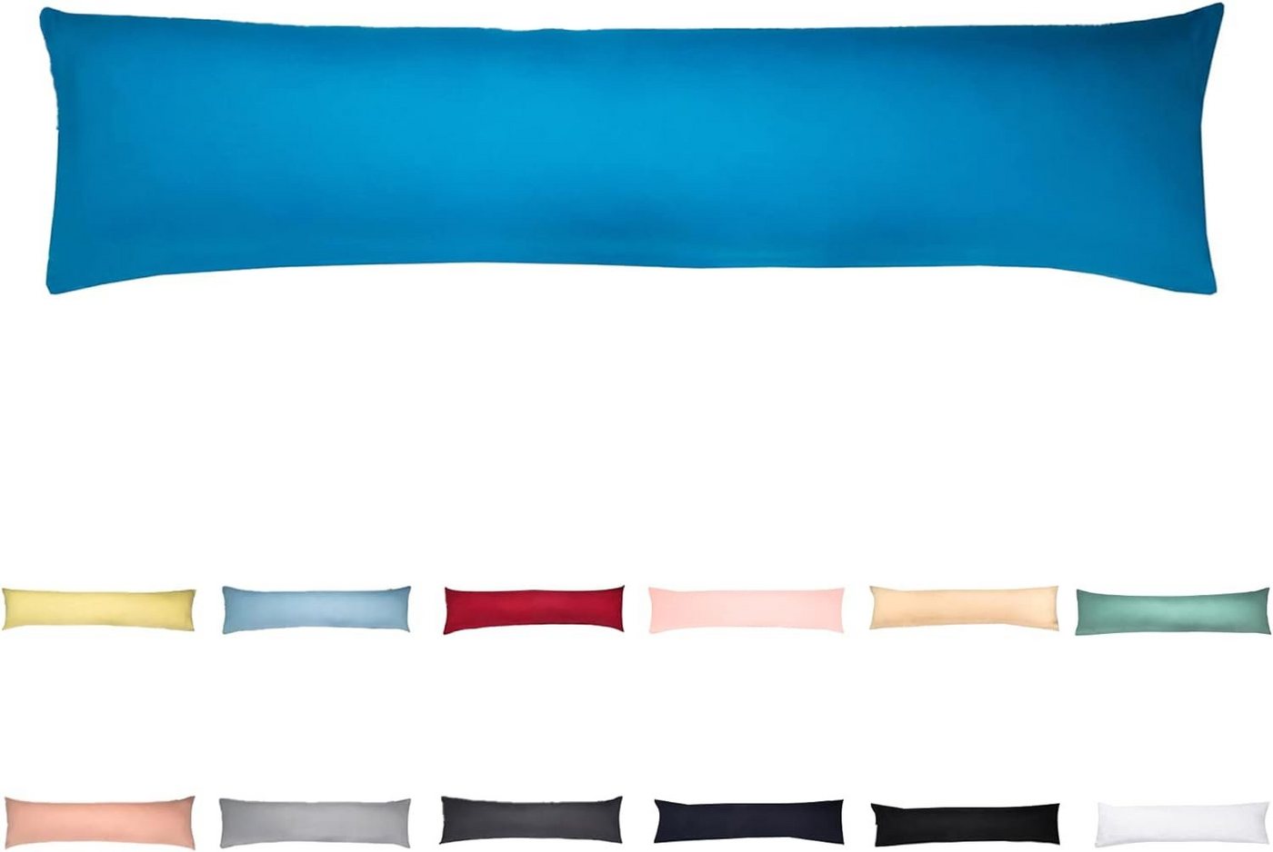 livessa Seitenschläferkissen mit bezug 40x145 cm, Baumwolle Schwangersschaftskissen, Stillkissen mit Kissenbezug von livessa