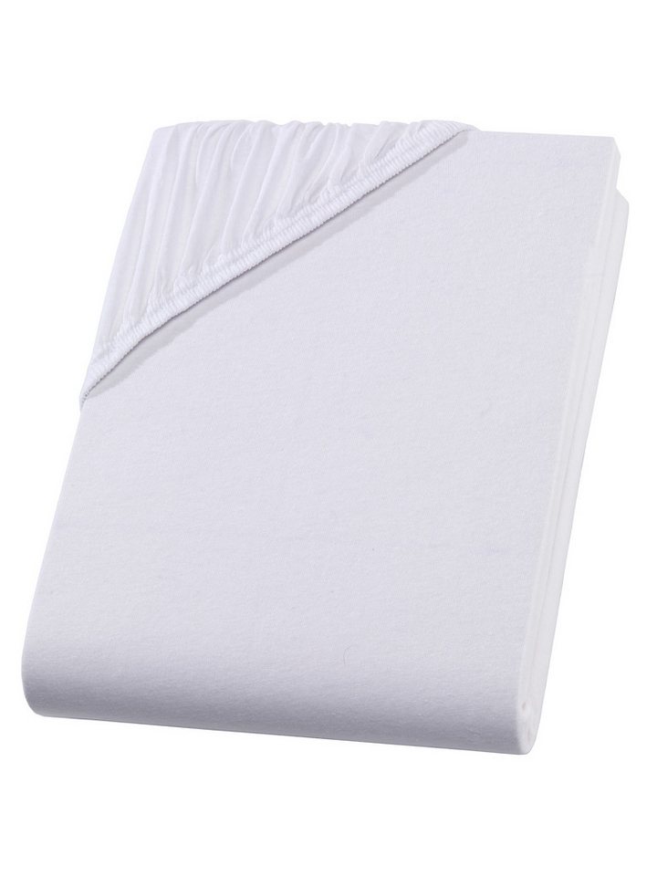 livessa Spannbettlaken Premium Spannbettlaken aus Baumwolle-Elasthan – pflegeleicht, Gummizug: Rundumgummizug, 97% Baumwolle, 3% Elasthan - hautsympathisch & formstabil livessa Spannbettlaken Premium Spannbettlaken aus Baumwolle-Elasthan – pflegeleicht, Gummizug: Rundumgummizug, 97% Baumwolle, 3% Elasthan - hautsympathisch & formstabil von livessa