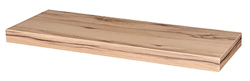 levandeo Wandboard Bobby Kernbuche Dekor 60cm - Deutsche Herstellung Schablone und Schrauben - Wandregal Wandbord von levandeo