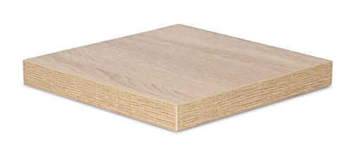 living-by-design levandeo Eckregal Sonoma Eiche 32x32cm Wandregal Holz Dekor Regal Eckboard Ablage Board Ecke von living-by-design