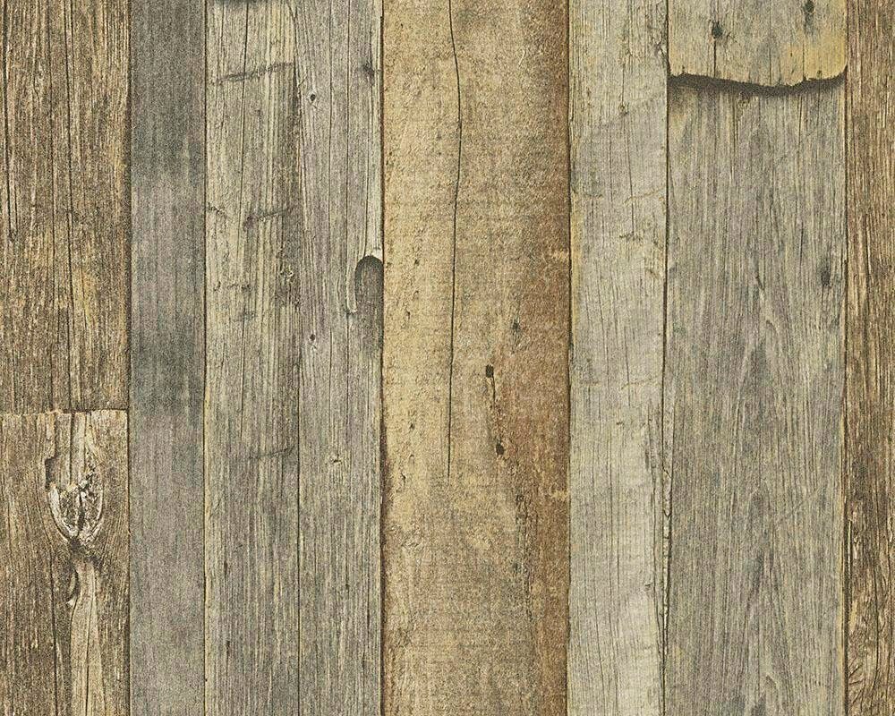 living walls Vliestapete Best of Wood`n Stone 2nd Edition, Holz, Tapete Holzoptik matt leicht strukturiert von living walls
