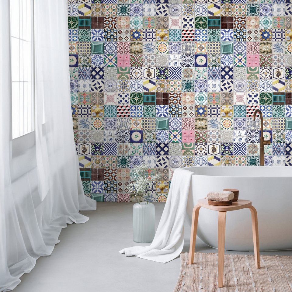 living walls Vliestapete Fototapete Vintage-Fliesen living walls Vliestapete Fototapete Vintage-Fliesen von living walls