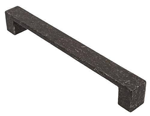 Küchengriff BA 160 mm Möbelgriff schwarz marmoriert Schrankgriff eckig Griffe Küche massiv *668 von livingpoint24
