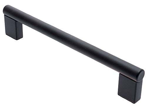 Küchengriffe schwarz matt Möbelgriffe BA 128-480 mm Stangengriffe modern Türgriffe *684 (192 mm) von livingpoint24