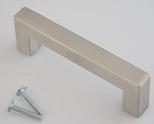 Möbelgriff Edelstahl BA 96 mm Küchengriff 14x14 mm Schrankgriff *605-96 von livingpoint24