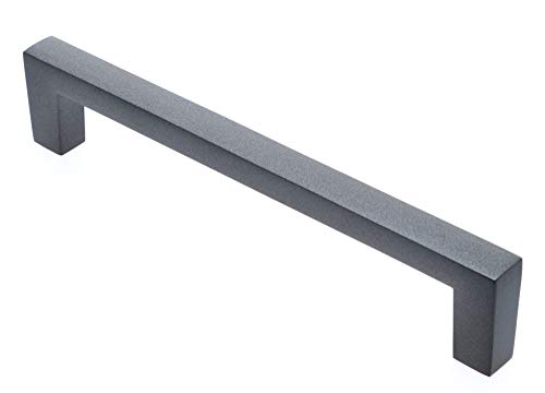 Möbelgriff grau Küchengriff BA 128 mm Schrankgriff eckig Türgriff modern *682 von livingpoint24