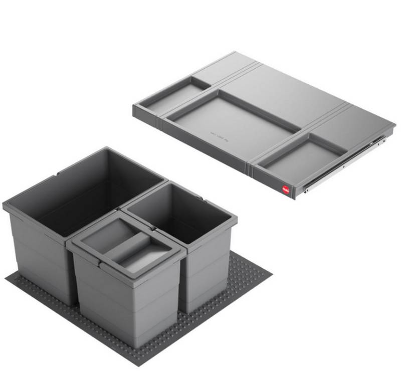 livingpoint24 Einbaumülleimer Hailo Allegro System, Mülleimer Einbau 60cm Schublade, Frontauszug livingpoint24 Einbaumülleimer Hailo Allegro System, Mülleimer Einbau 60cm Schublade, Frontauszug von livingpoint24